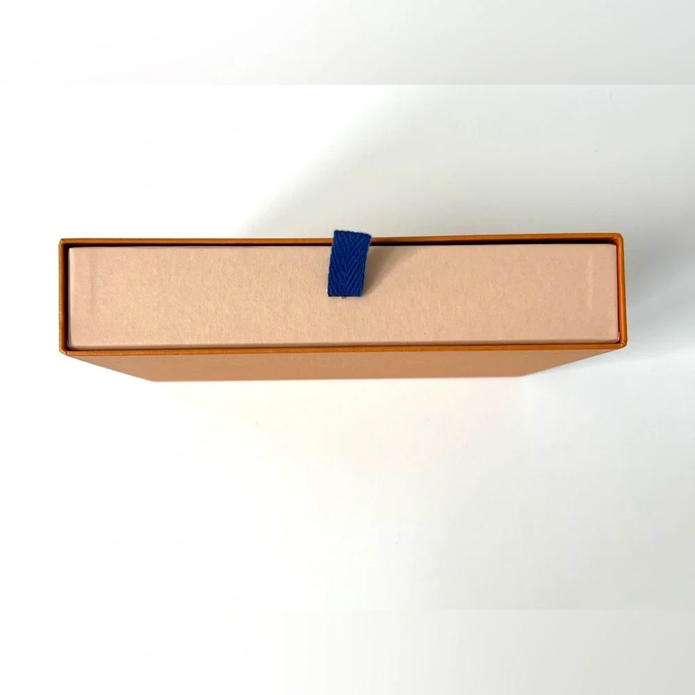 Louis Vuitton Signature Orange Sliding Storage Box, Size 8.25 x 5.5 x 1.75 in